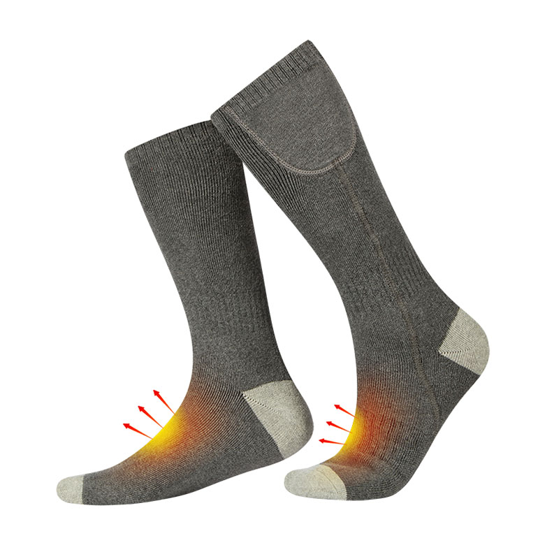 Fűtött túrázási zokni Clod Időjárás, újratölthető akkumulátor melegítők krónikusan hideg lábakhoz